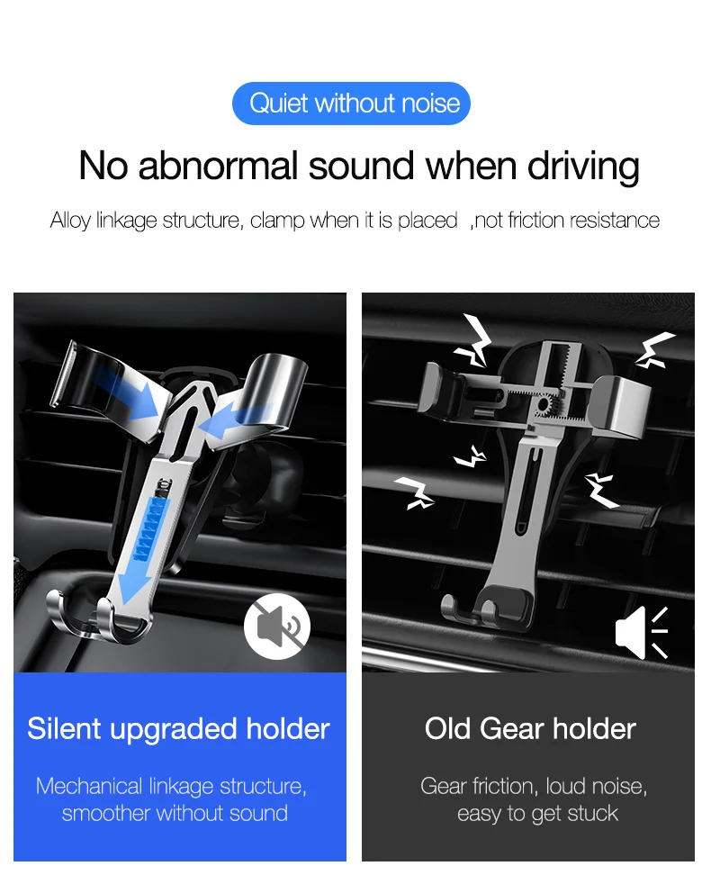 CAFELE Автомобильный держатель для телефона, автомобильный держатель для iPhone, samsung, huawei, держатель на вентиляционное отверстие, вращение на 360, алюминиевый сплав