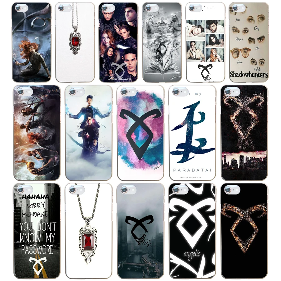 

266DF Shadowhunters Hard Transparent Cover Case for iphone 4 4s 5 5s se 6 6s 8 plus 7 7 Plus X