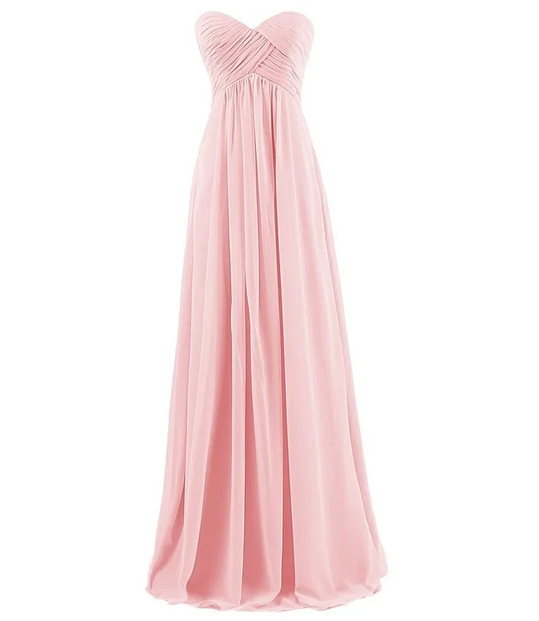 

2017 New Chiffon Cheap Evening Dresses Long Formal Evening Dress For New Bride Sweetheart Prom Gowns 2016 vestidos de Festa -1