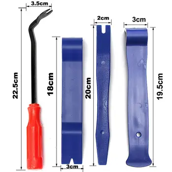 

12PC Blue Car Radio Door Clip Panel Trim Dash Audio Removal Pry Set Tools New