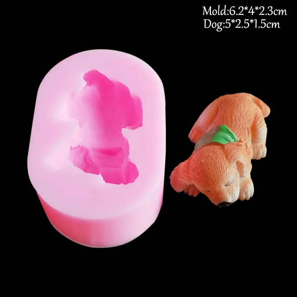 NEW Dogs Silicone Soap Mold Fondant Mould Cake Decorating Tool Cat Butt Corgi Bulldog Chocolate Gumpaste Sugarcraft Mold C339