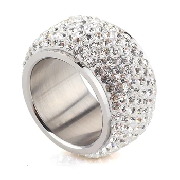 

Wholesale High Quality Classic Six Row Crystal Jewelry Wedding Ring FREE SHIPPING!