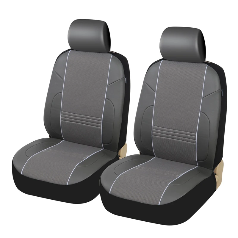 

2 Pieces Car Pu Leather Front Seats Covers High Quality Automobiles Seat Cover Car Interior Accessories Car Seat Cover Protector