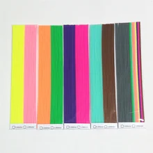 Fashion and High quality gift for kids Straight PCL 3D Print Filament 2M*9Colors total 18M Compatible with 3D pen Doodle start