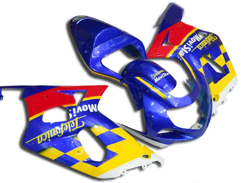 

Motorcycle Fairing kit for SUZUKI GSXR600 750 K1 01 02 03 GSXR 600 GSXR750 2001 2002 2003 ABS Red blue Fairings set+gifts SG06