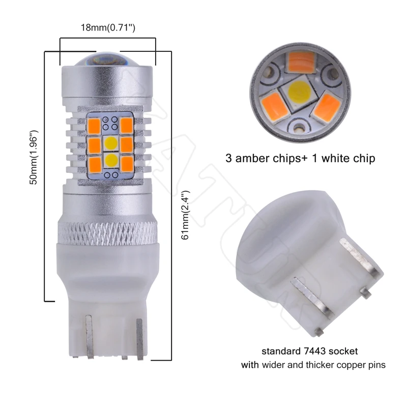2 шт. 1157/BAY15D 3157 7443 Светодиодные лампы стоп сигнал поворота светильник очень яркий Янтарный/белый двойной цвет переключатель с объективом