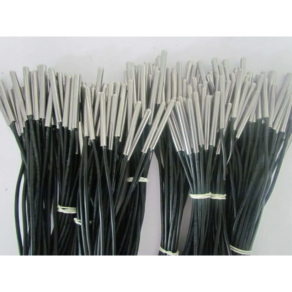 

100 Pieces NTC Thermistor Temperature Sensor Waterproof Probe 1m 2m Wire 10 K 1% 3950