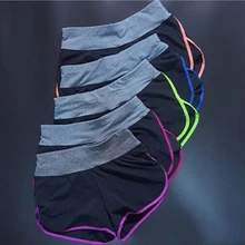 Женские спортивные шорты для йоги, шорты для бега, шорты для спортзала, дышащие, анти-светильник, быстросохнущие спортивные шорты для бега