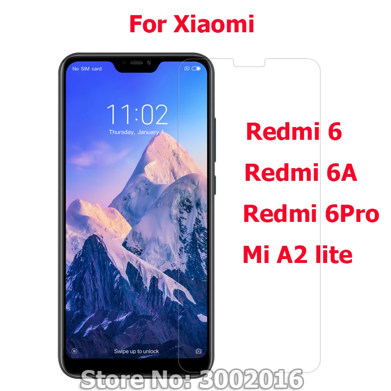 2 Pz Per Xiao Mi Rosso Mi 6 6A Protezione Dello Schermo Sul Rosso Mi 6A 6 Pro Mi A2 Lite Pellicola Del Telefono Mobile Per Xiao Mi Rosso Mi 6 Un Vetro