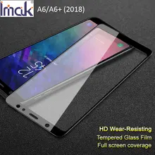 Imak Pro + полный Экран клей чехол Защитный закаленное Стекло для Samsung Galaxy A6 плюс A6 + 2018 2.5D изогнутые Олеофобное
