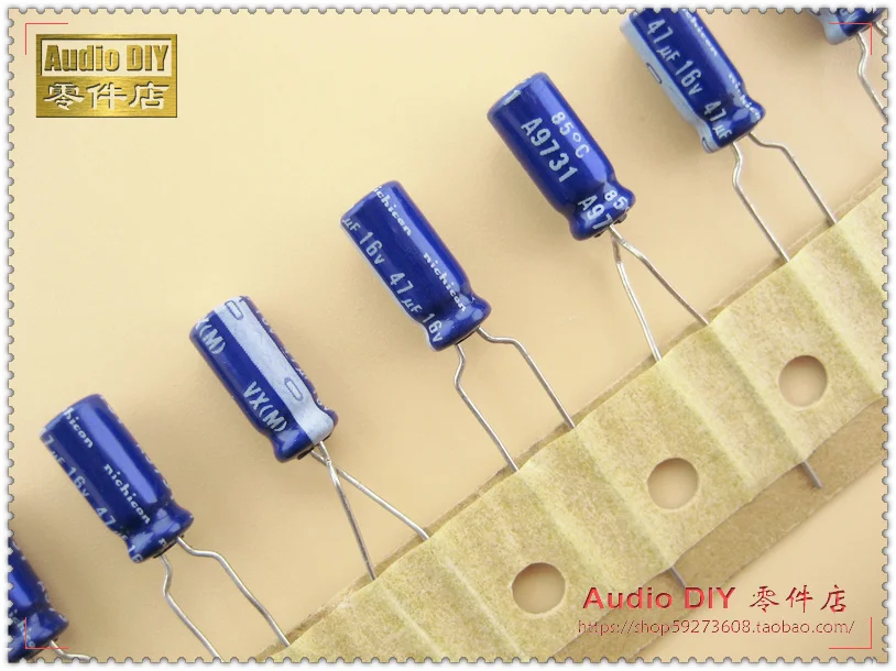 

2018 hot sale 30PCS/50PCS Nichicon VX series of 47uF/16V electrolytic capacitors free shipping