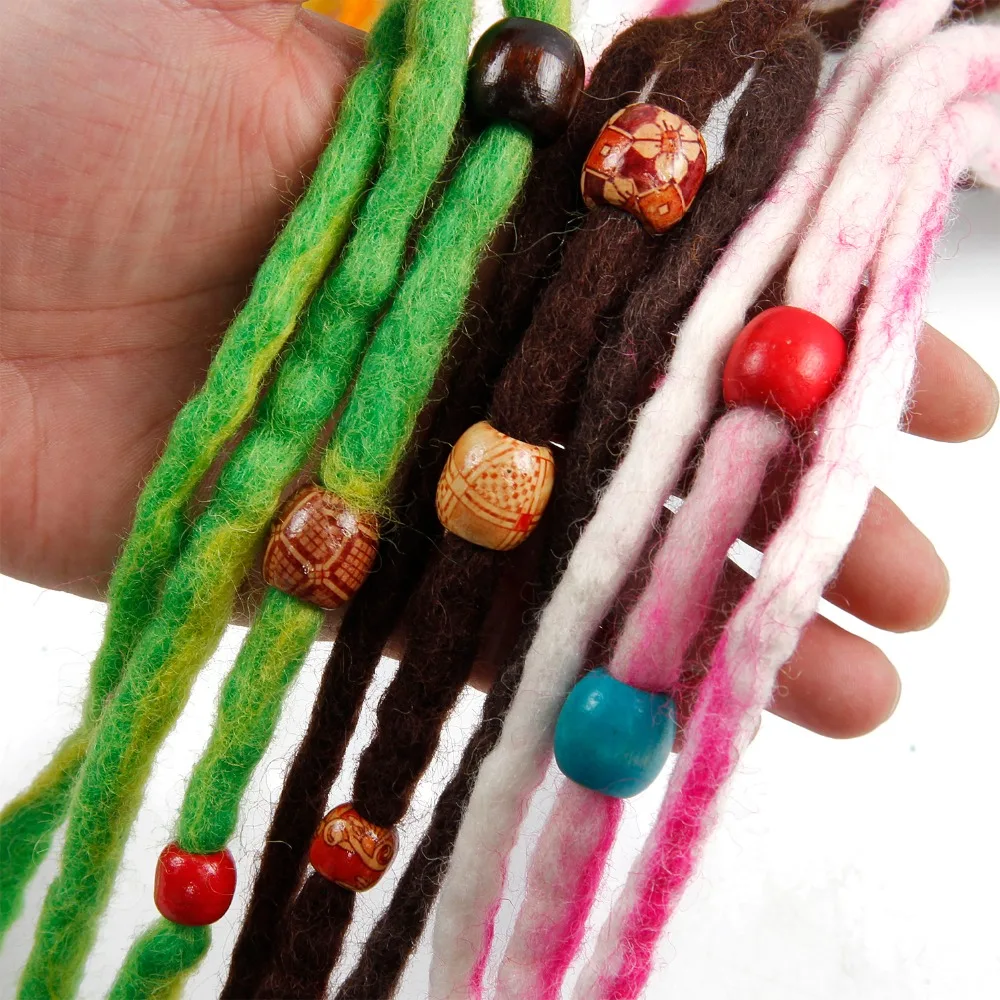 

Wool Crochet Dreadlocks Custom Wool Dreads Handmade Hippie Dreads Hair Extensions Wool Dreads Ombre Hair Crochet Braids
