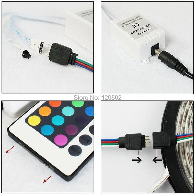 Лучшая цена! 2 шт./лот 24key инфракрасный контроллер для 5050/3528 LED RGB светодиодные