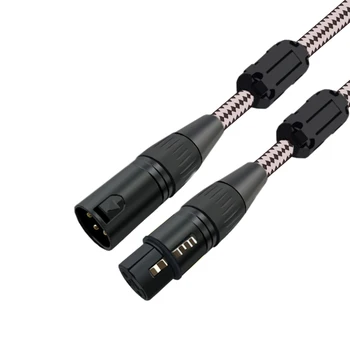 

XLR Male to XLR Female Nylon Shielded Audio Cable Microphone Amplifier Mixer Mixing Console Speaker Line 1m 2m 3m 5m 8m
