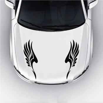 

Angel Bird Wing Stripe Vinyl Car Hood Sticker Cool Car Decal for Car Head Door Window Decoration CA1297