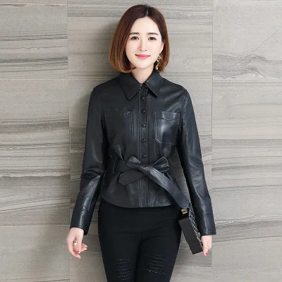 2018 New Fashion Genuine Sheep Leather Jacket H38