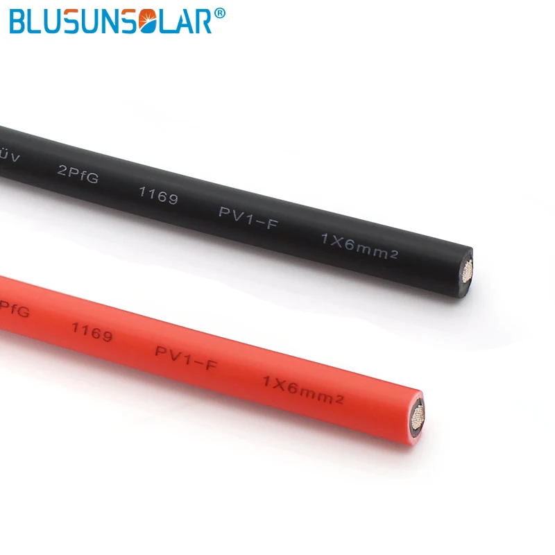 US $186.48 656FT 200MRoll 10AWG PV Cable TUV Approved 60 Mm2 Sq Solar PV WireXLPE Cable Solar Cable Wire For Solar Power System