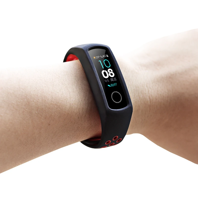 Для Huawei Honor Band 4 / 5 ремешок Двухцветный силиконовый спортивный браслет сменный honor