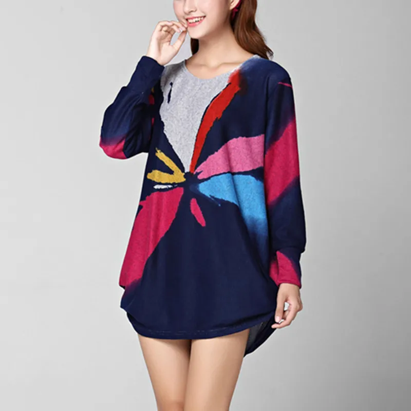 

2018 New Fashion Women winter Pullovers Hollow Out Basic Knitted Sweaters casual Knitwear plus size loose size tunic big large