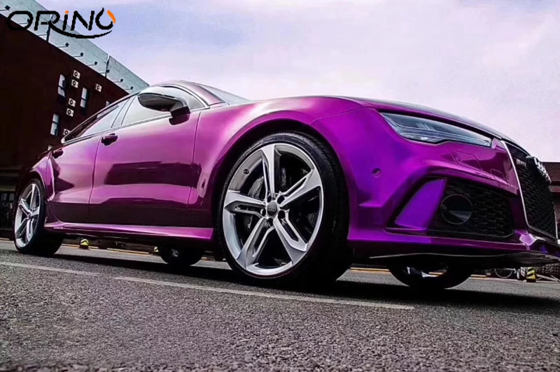 Glossy Metallic Dark Purple Vinyl Film-3