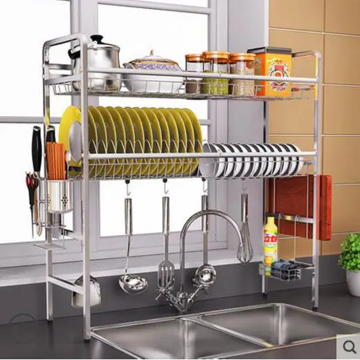 

304 stainless steel sink, bowl rack, drain rack, kitchen rack, sink, dish and chopsticks storage rack on the 2nd floor