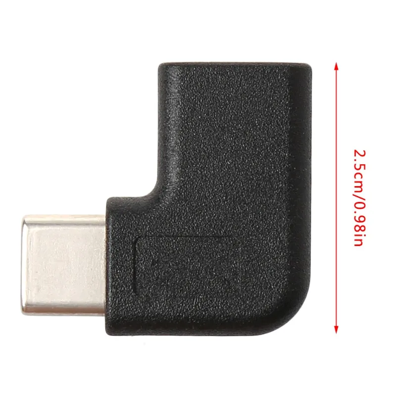 90 градусов прямой угол USB 3 1 Тип C штекер гнездо USBC конвертер адаптер Прямая