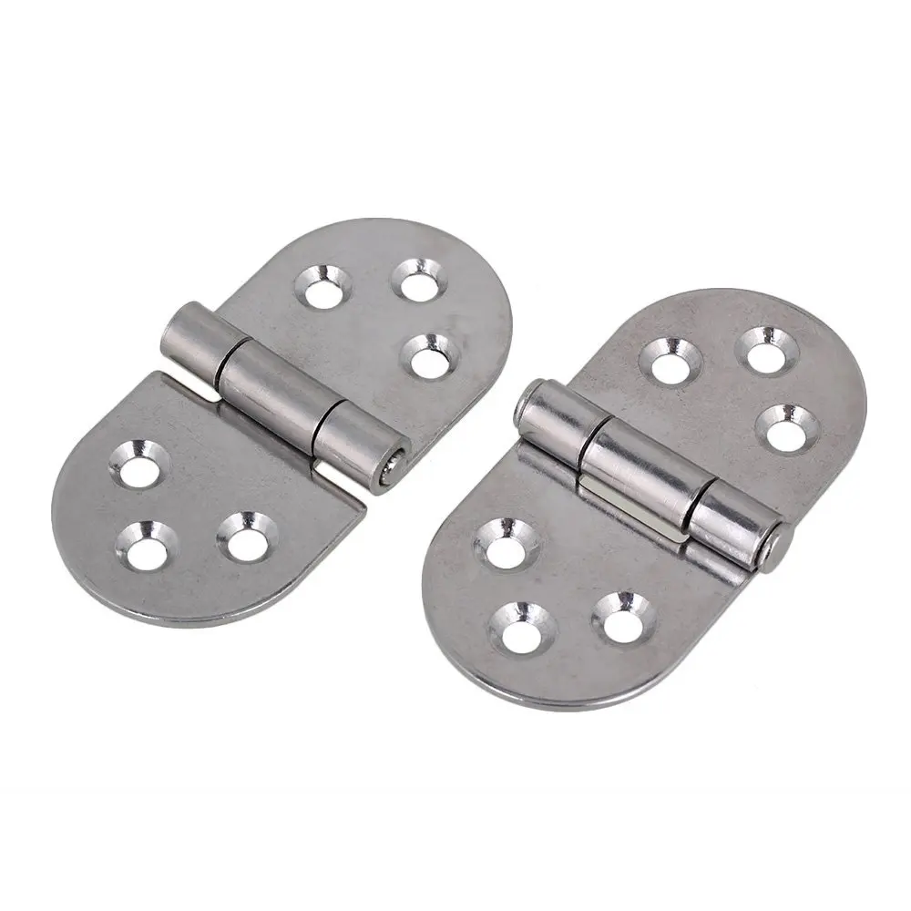 

80x40x2mm Pack of 4 Silver 304 Stainless Steel Hinge for Kitchen Cabinet Door Cupboard