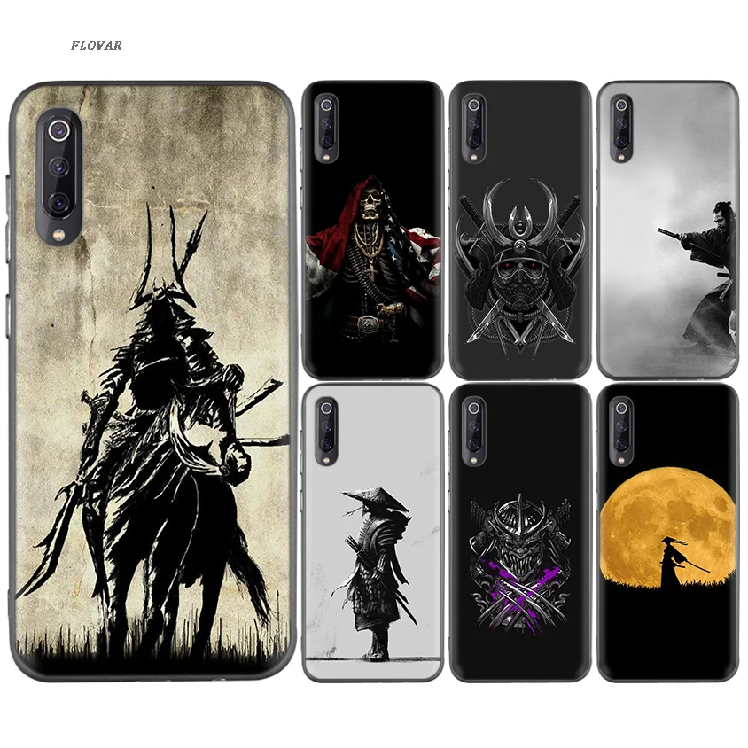 

Samurai Black TPU Printed Case For Xiaomi 9 8 A2 lite A1 Play Xioami Redmi Note 7 6 5 Pro 4X 4 5Plus GO Cover