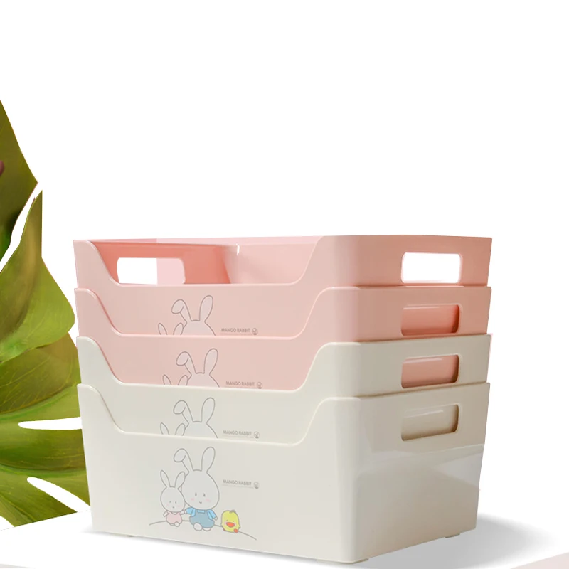 

Mango Rabbit Cartoon Cosmetic Storage Box Desktop Fruit Vegetable Basket Toys Office Articles Organizer Sundries Container