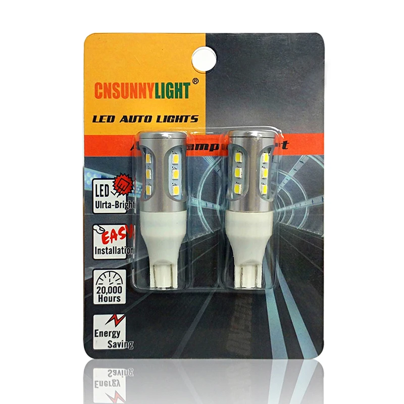 

CNSUNNYLIGHT Car LED Bulbs Canbus T15 W16W T20 7440 7443 1156 S25 1157 T25 3156 3157 5202 H16 PY24W Error Free Reverse Lighting