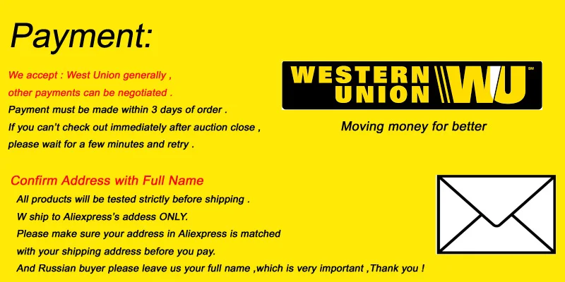 PAYMENT & NOTE