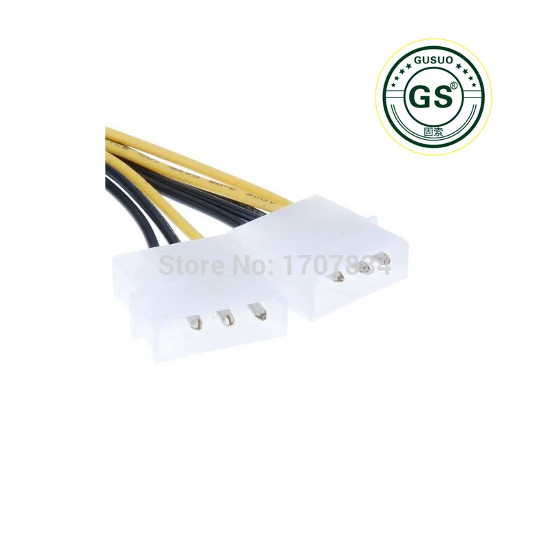 GuSou 15 см IDE 4 контактный molex на 8 PCI Express видеоадаптер для кабеля питания|pin molex|pin 8pin pin