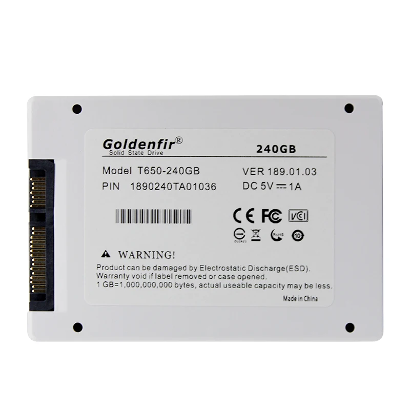 Goldenfir SSD 32 ГБ 60 ГБ 240 ГБ 120 ГБ 480 ГБ 960 ГБ 1 ТБ SSD 2,5 жесткий диск диск твердотельных дисков 2," внутренний SSD128GB 256 ГБ