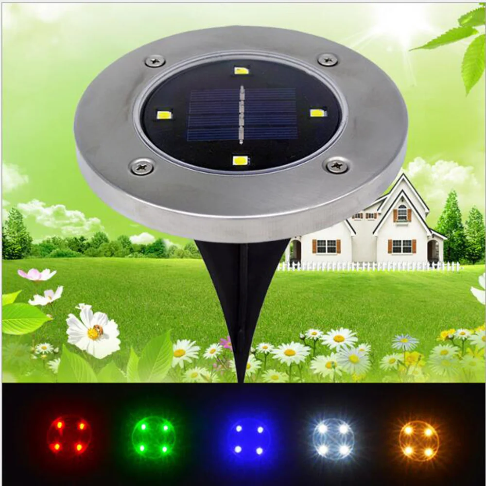 Outdoor 4Led Solar Landscape Lights