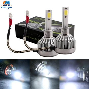 

2X H1 Base COB 15W Led Auto 3000 LM 6500k Led Bulb Front Fog Light Off Road Driving Lamp 360 Degree Lamp Headlight 9-36V