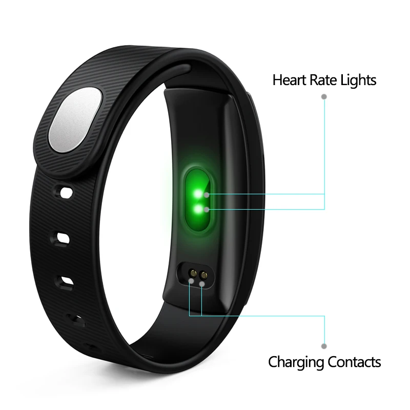 QS80 Bluetooth умный Браслет фитнес трекер трекеры кровяное давление шагомер