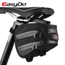EasyDo Nylon Outdoor Waterproof Road Bicycle Accessories Mountain Bike Saddle Bag Cycling Seat Pack With Rain Cover Bici Bolsa