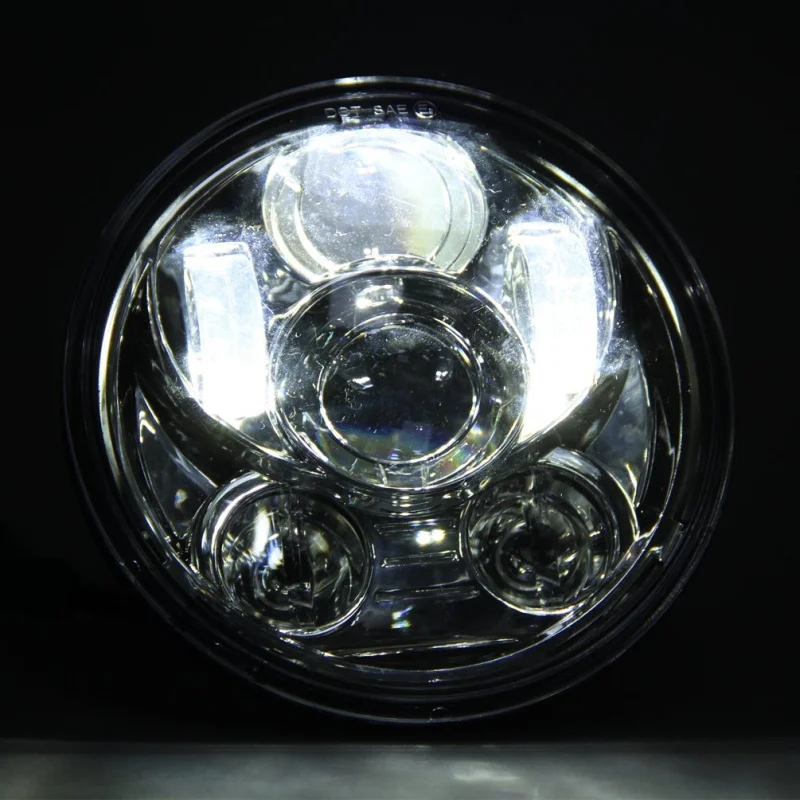 Chrome New Motos Accessories 5.75 headlight motorcycle 5 34 in. Projector Daymaker Led headlight For Harley 5-34 Motorcycle (17)