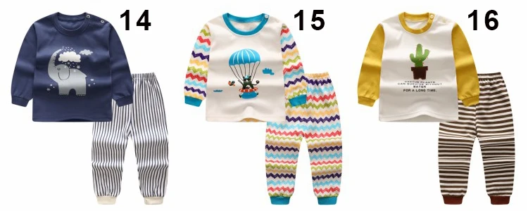 Newborn pajamas children sleepwear baby pajamas sets boys girls animal pyjamas pijamas cotton nightwear clothes kids clothing