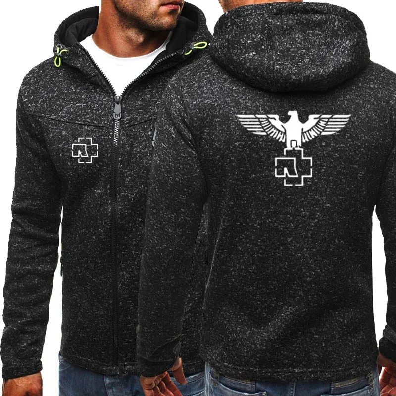 

New Fashion Printed Rammstein Logo Hoodies Teenager Sweatershirt Motorcycles Team Hoodies Zipper Hoodies