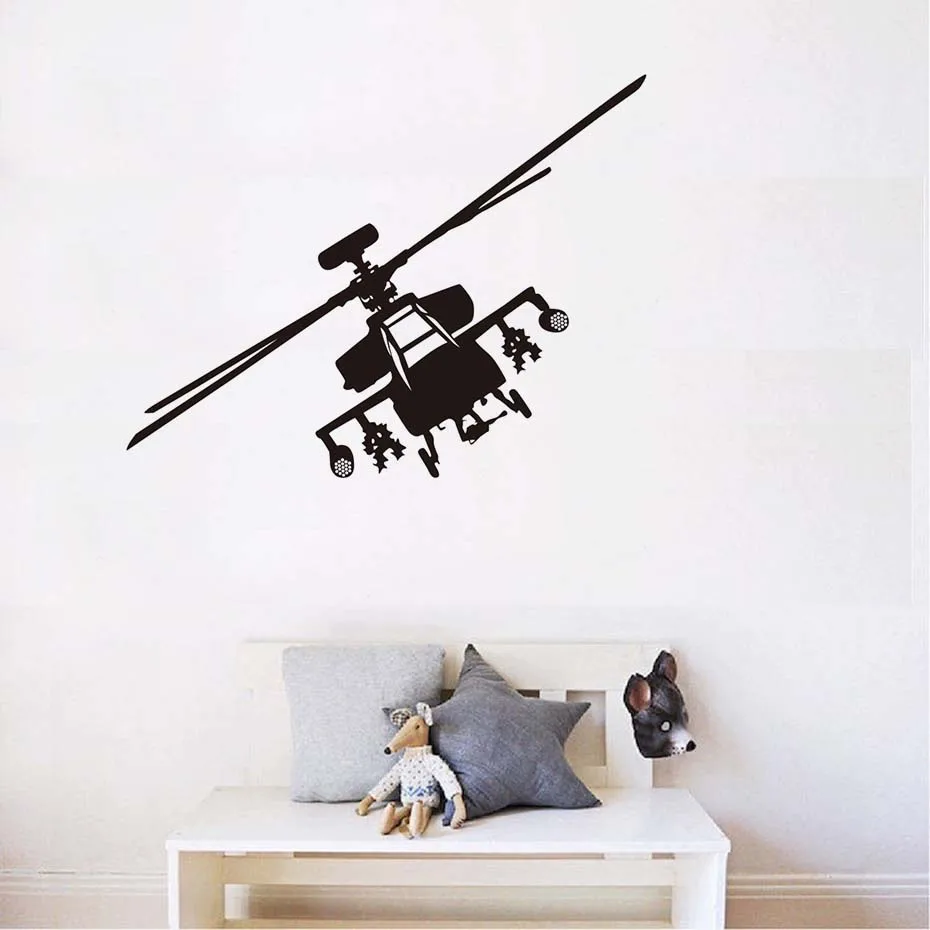Buy Army Helicopter Vinyl Wall Stickers Home Decor