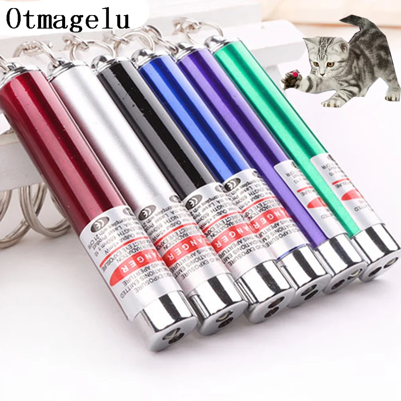 OnnPnnQ 2 in 1 Metal Laser Funny Cat Stick Fashion Pet Toy Laser Pointer Pen Cat Play Interactive Tool For Cat Training Supplies5