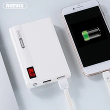 Remax линон Pro Dual USB Портативный мобильный Запасные Аккумуляторы для телефонов со светодиодной Дисплей 10000 мАч Внешняя батарея Зарядка для iPhone 6 для Xiaomi
