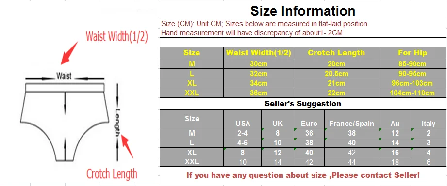 AP100-SIZECHART
