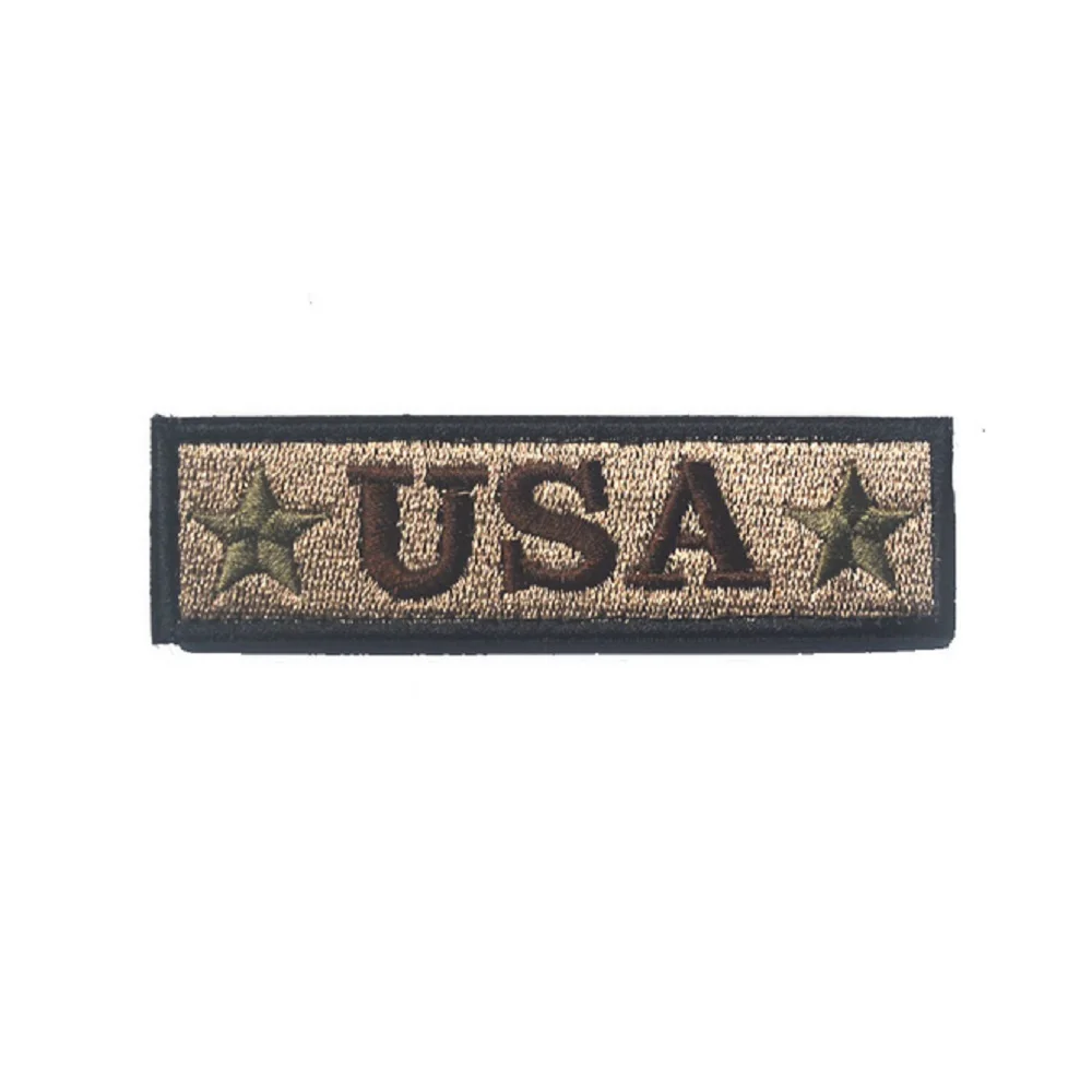 10pcs/lot 3D embroidery armband The United States Green double star patch Color chapter armbands USA chest patches | Дом и сад