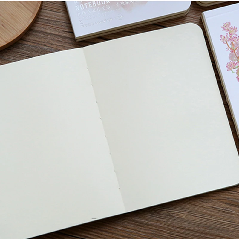 Горячая Симпатичные Sketchbook акварель Эскиз книги для рисования дневник Тетрадь