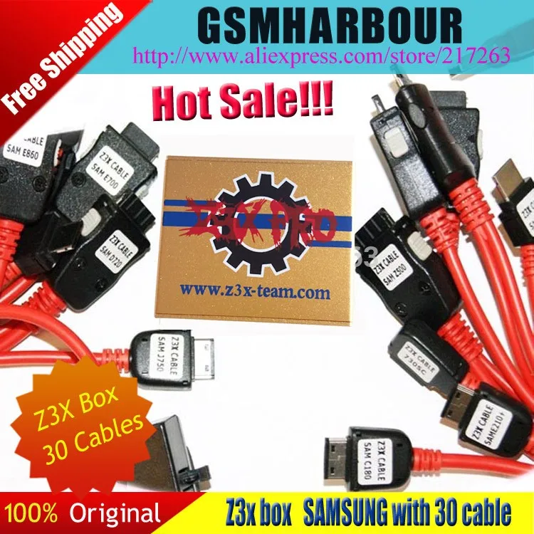 

Z3X Box Edition Unlock & Flash & Repair For Samsung Cell phones With 30 Cables