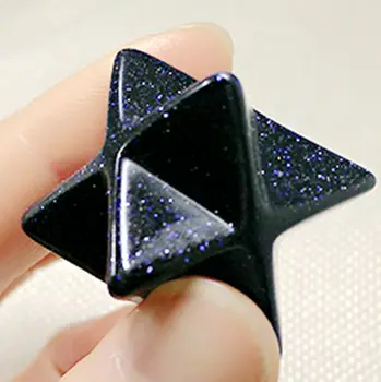 

20MM 3D High quality natural Blue sands stone pendant pendulum merkaba pendants Purple rope chakra pendule suspension healing