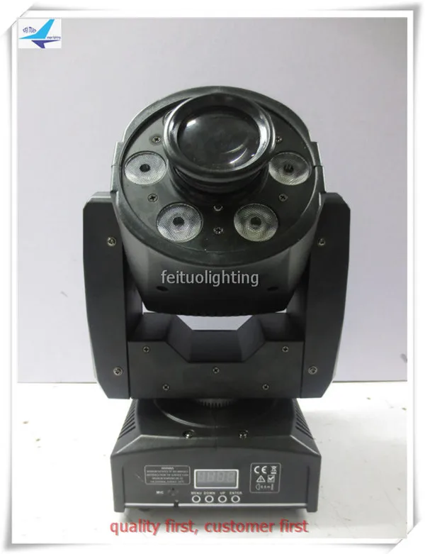 

Free shipping 10/lot 30w led spot moving head mini light+6x8w 4in1 wash