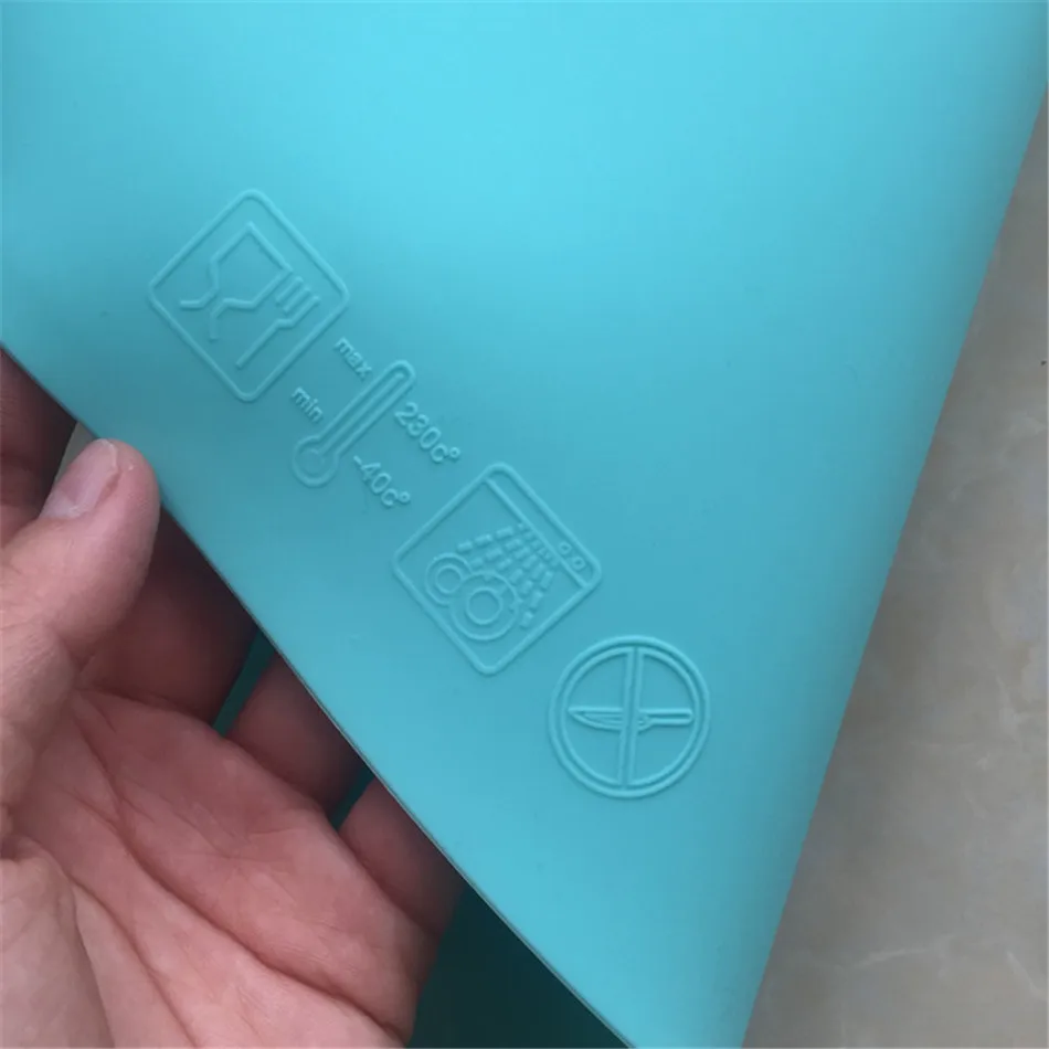 Cute Silicone Placemat FDA Bar Mat Baby Kids Cloud Shaped Plate Mat Table Mat BPA Free Waterproof Set Home Kitchen Pads 47x27cm (16)